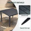 Ensemble de chaises berçantes et de tables d'extérieur durables en aluminium avec 4 chaises pivotantes et 1 table