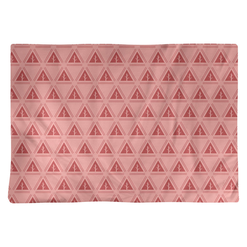 Récapitulatif de coton 18" classique à arbre minimaliste Barbra, Rouge pâle, Coton