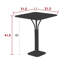 Luxembourg Outdoor Square Dining Table-1850747905-1850747908