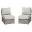 Chaise de patio entièrement assemblée avec coussins