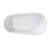 60" Freestanding Acrylic Bathtub With Non - Porous High Gloss Finish, Quick Installation, Double For Energy Efficient Soaking Stand Alone Composite Supports And Pop Up Drain, Glossy White, Sloped