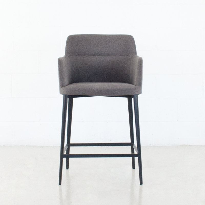 Jahnke Earle Bar & Counter Stool, Warm Gray, Counter Stool (25" Seat Height)