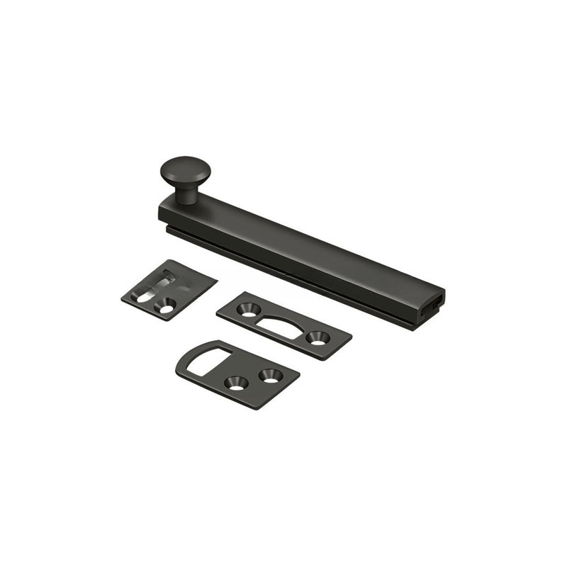 Deltana 4SBCS10B Boulon de surface de 4 po, vis dissimulée, HD en bronze huilé, Bronze huilé