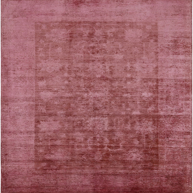 Tapis de style oriental rouge, Carré 4 pi