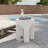 Timitra 17" Round Side Table, Indoor Outdoor End Table, Weather-Resistant Fiberstone with Sculptural Arched Base, Modern Accent Table for Living Room, Patio & Bedroom-423281379