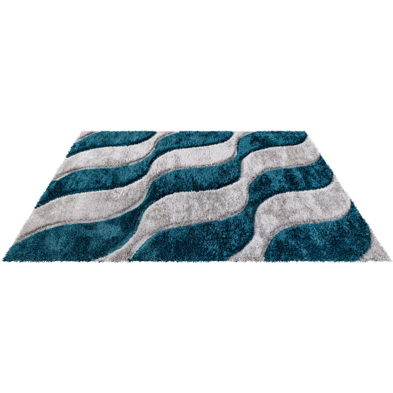 Casilda Geometric Shag Indoor / Outdoor Area Rug, Rectangle 80 x 150cm