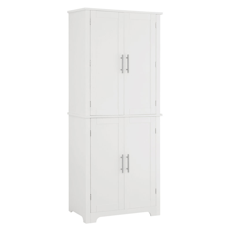 Armoire de rangement simple en bois manufacturé Romines (H 67,4 po x l 28,15 po x P 15 po)