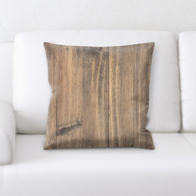 Coussin décoratif de plancher en bois