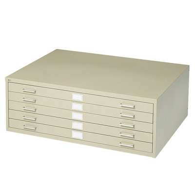 Five-Drawer Flat File Filing Cabinet