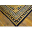 Tapis de couloir antique en laine jaune Ningxia