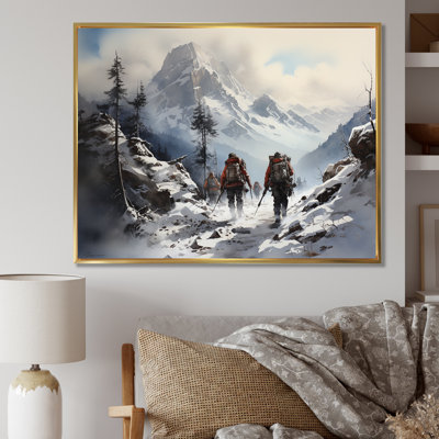 " Mountain Hiking In Winter I "