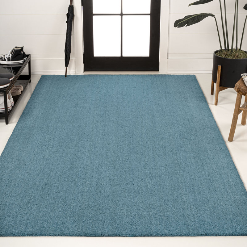 Tapis d'intérieur / extérieur Kalonni, L 60 po x L 96 po, Bleu côtier