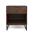 Wood Herringbone Nightstand with Drawer-2031384854