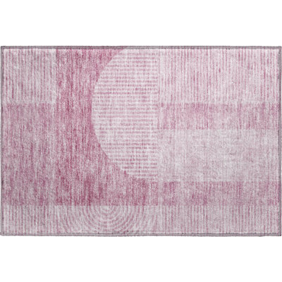 Premium Machine Washable Prisco Blush Rug