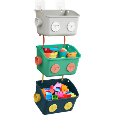 Panier de rangement de jouets pour le bain, lot de 3 organisateur de jouets pour la douche