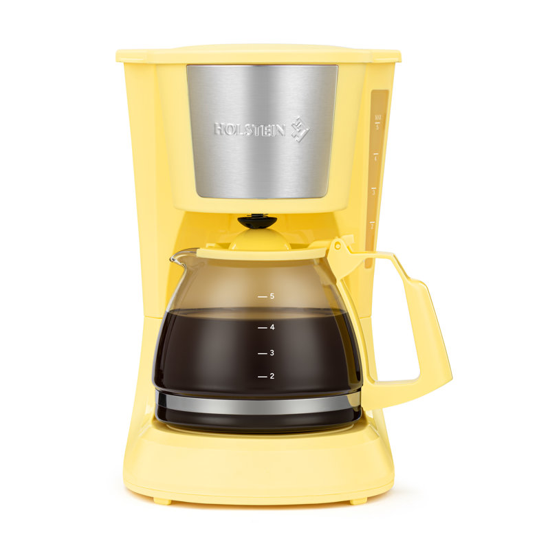 Cafetière 5 tasses Holstein Housewares, Yellow
