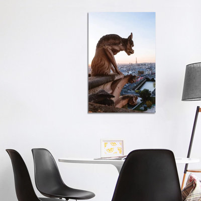 Gargoyle On Notre Dame Cathedral, Paris by Matteo Colombo - Gallery-Wrapped Canvas Giclée on Canvas