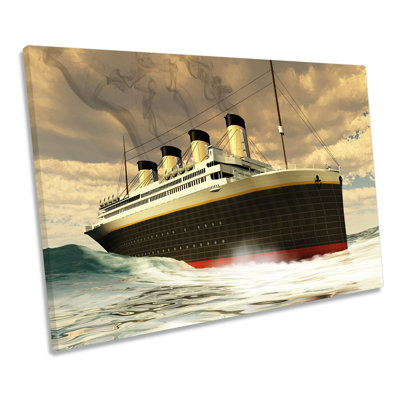 Titanic Ship - Wrapped Canvas Print