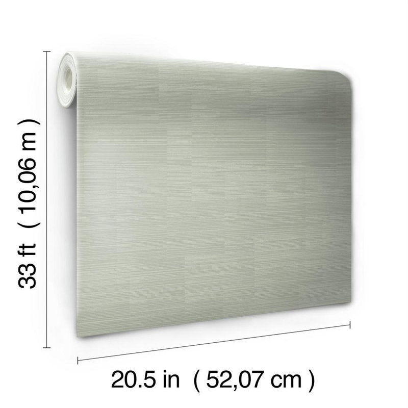 Rouleau de papier peint adhésif L 33 pi x l 20,5 po Balilibré, Gris foncé