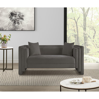 Everett Chenille Fabric Loveseat
