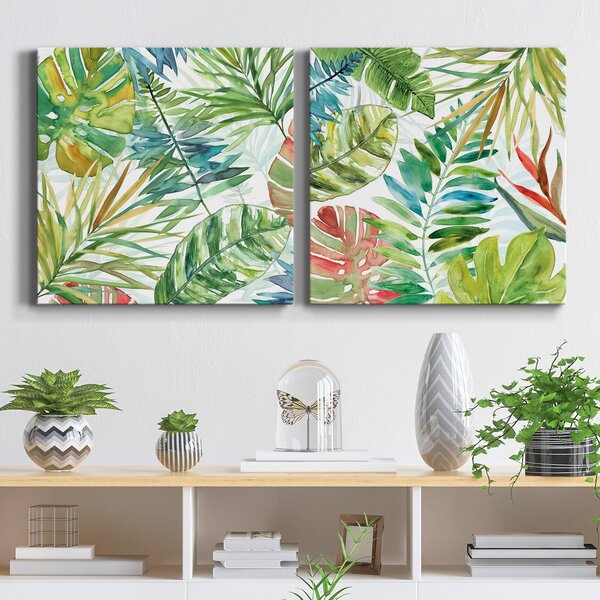 Bay Isle Home Tropical Sketchbook I Framed On Canvas 2 Pieces Print ...