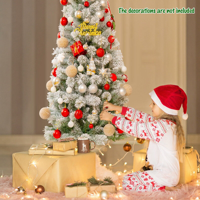 Lighted Artificial Christmas Tree, 5.09ft H