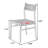 Burlywood Solid back side Chair(Set of 2)