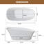 Baignoire autoportante Crestone