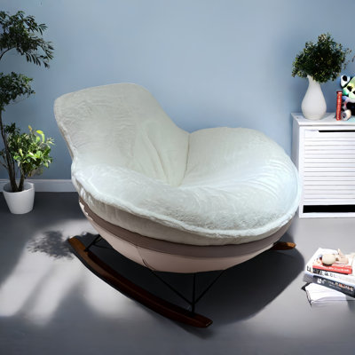 Modern Upholstered Rocking Chair