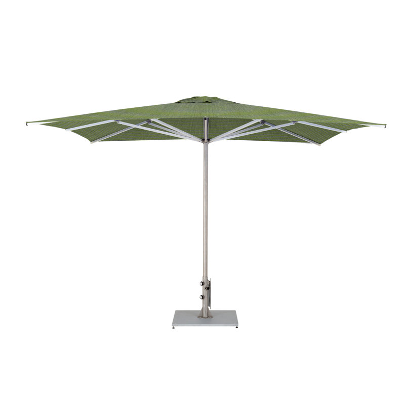 Storm 10' Square Umbrella, Double Stack Metal Plate, Mineral Blue