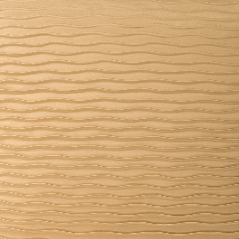Glimmer Pleat Reversible Throw Pillow, Gold, Square 24"
