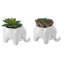 Ensemble de 2 pots de fleurs en céramique Hibbert