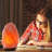 Himalayan Glow Salt Lamp with Wooden Base - 6 Lbs