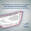 Baignoire de trempage autoportante en acrylique 58 "avec bonde et plateau en bambou Streamline-1740065317