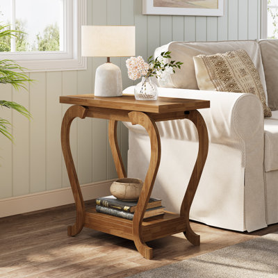 Narrow End Table, Small Side Table