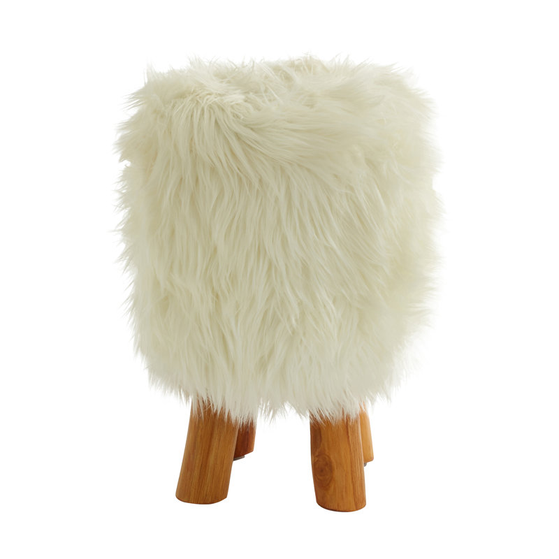 Meansville Solid Wood Accent Stool