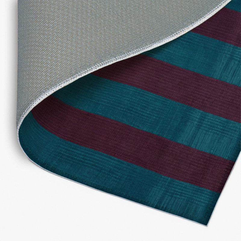 Tapis d'intérieur et d'extérieur à carreaux rouge, Rectangulaire 2 pi x 3 pi
