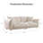 85 "Wide 3 Seat Upholstered Sofa with Throw Pillows Available in Living Room Apartment-785947525