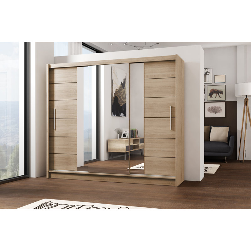 Bhopal Manufactured Wood Wardrobe, Oak