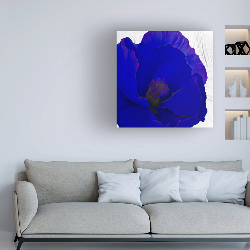 Art sur toile Sasha Cobalt, H 14 po x l 14 po