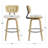 26" Upholstered Counter Height Swivel Bar Stools-125578921