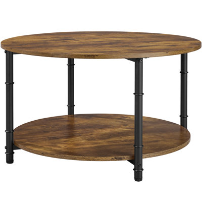 Rustic Round Coffee Table Sofa Table