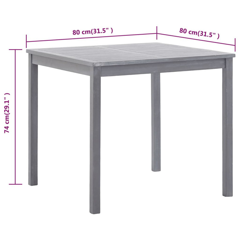 Table basse Waalwijk, Gris