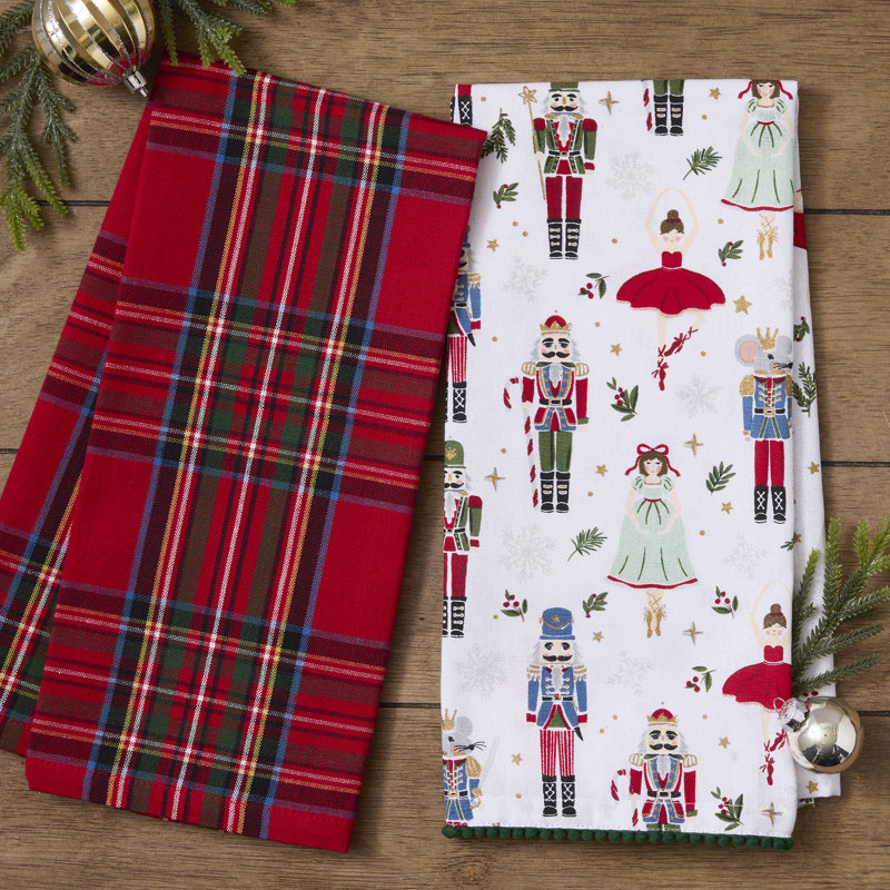  Tis the Season Dishtowel Set/2, Christmas Dance