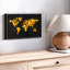«Gold Abstract World Map Canvas Print»-101456161