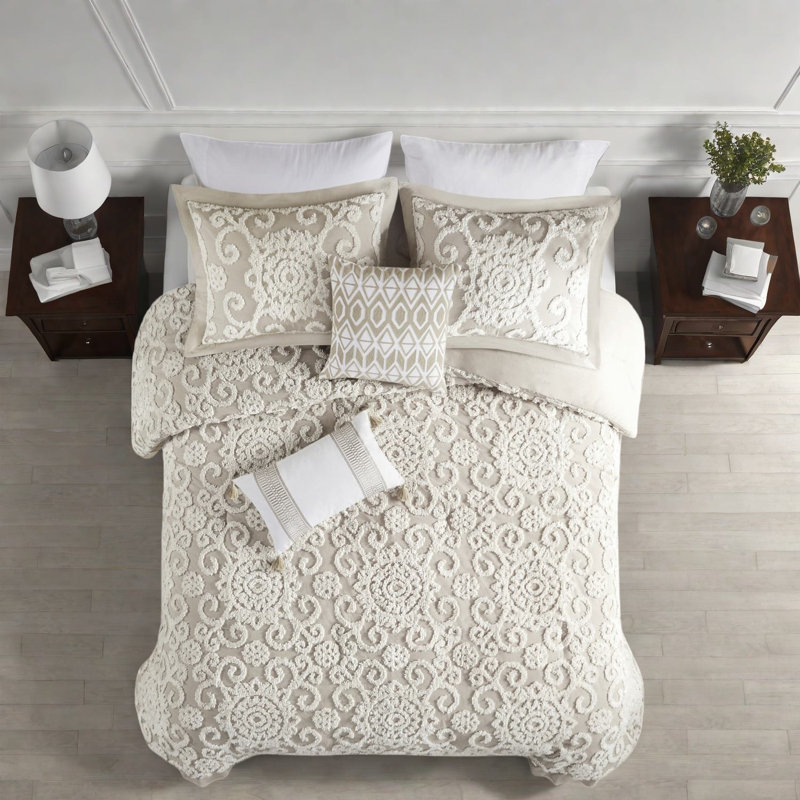 Ensemble de literie en coton luxueux, capitonné surdimensionné, confort à la maison