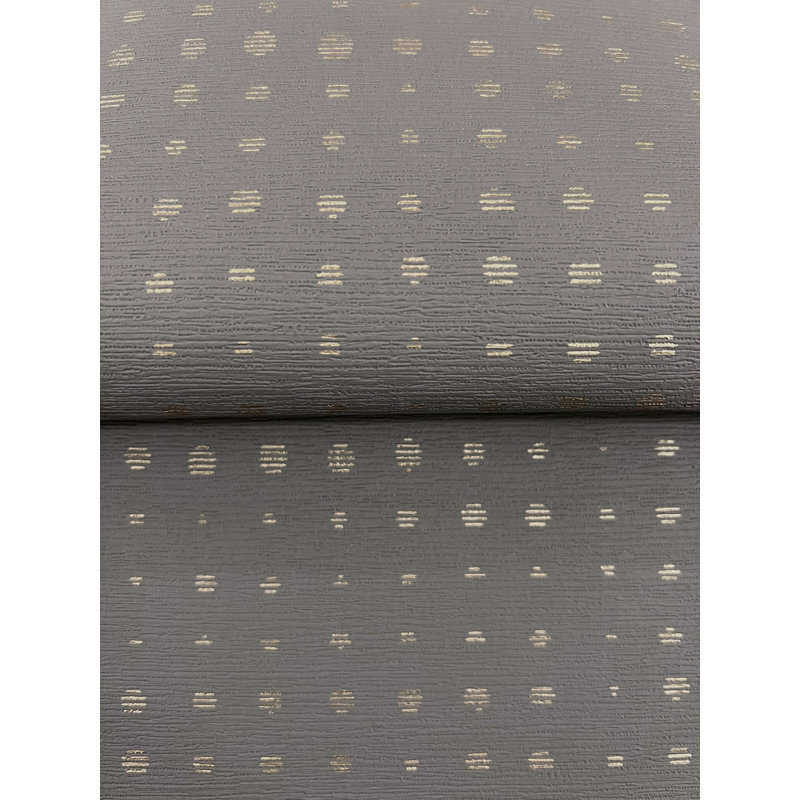 Papier peint à pois Brielle, Gris