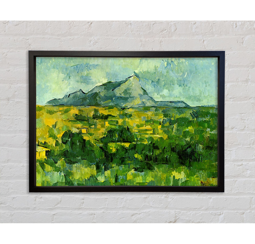 Mount St Victiore von Paul Cezanne - Einzelner Bilderrahmen Kunstdrucke auf Leinwand