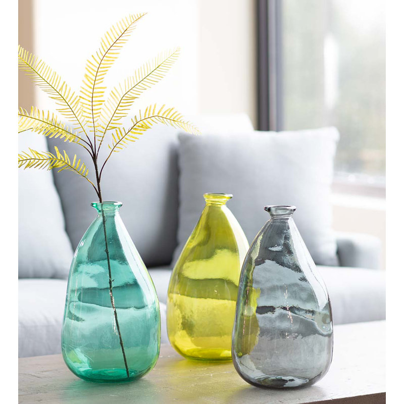 Handcrafted Glass Table Vase, Armber