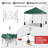 10 Ft. W x 10 Ft. D Metal Pop Up Canopy Tent with One Push Setup-100704042